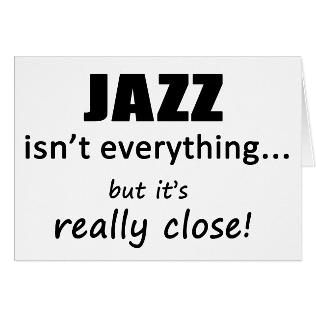 Jazz is niet alles (Voorkant Horizontaal)