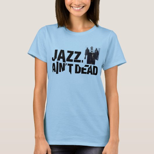 JAZZ IS NIET DOOD Baby Doll Cast Collage T-Shirt (Voorkant)