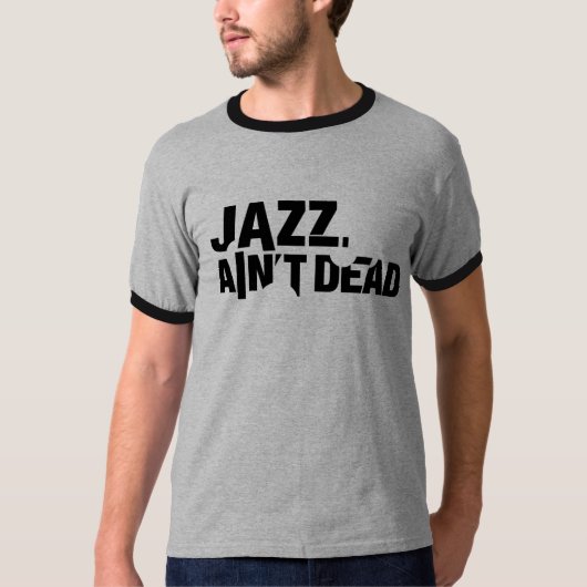 JAZZ IS NIET DOOD T-Shirt Letters (Voorkant)