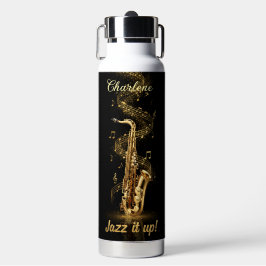 Jazz it up  Saxophone music - Pop up straw Waterfles