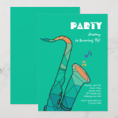 Jazz It Up Uitnodiging (Voorkant / Achterkant)