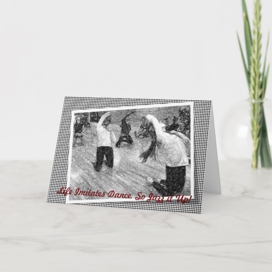 Jazz It Up Wenskaart Kaart (Voorkant)