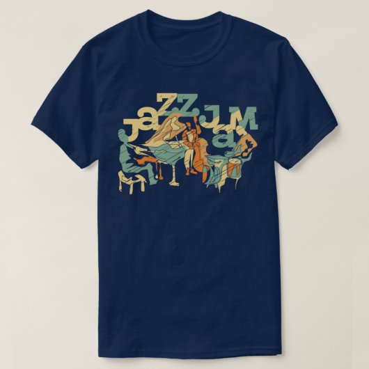 Jazz Jam Jazz Trio Modern Jazz T-shirt (Design voorkant)