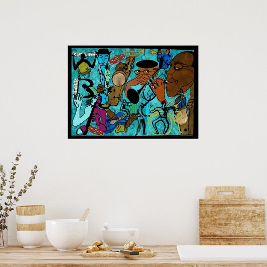 Jazz Jammers Poster (Keuken)