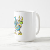 Jazz & Java Grappige Saxofoon Koffiekopjes  | Jazz Koffiemok (Voorkant rechts)