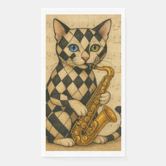 Jazz Kat Servet (Voorkant)