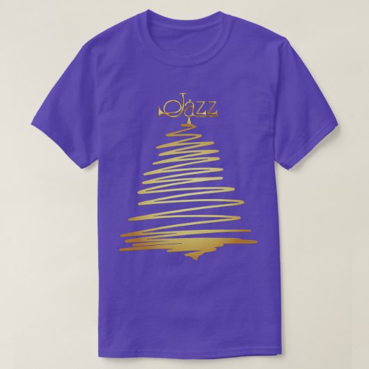 Jazz kerstboom t-shirt (Design voorkant)