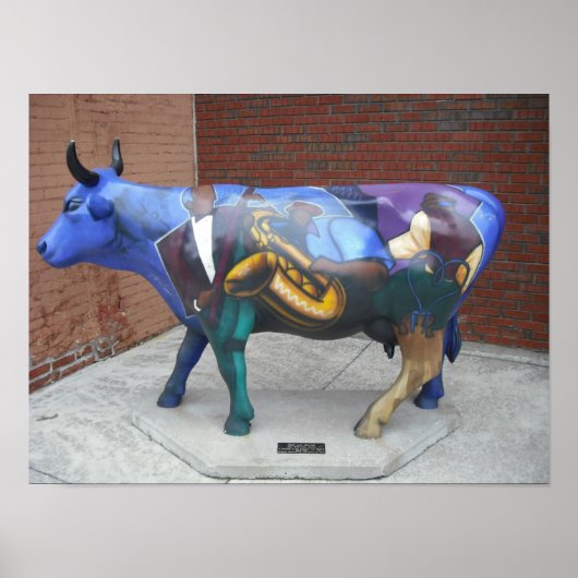 Jazz Koe - Poster Kansas City (Voorkant)