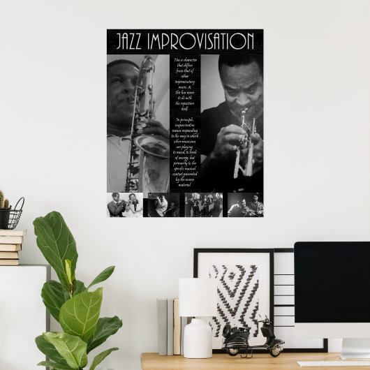 Jazz Legend Poster (Thuiskantoor)