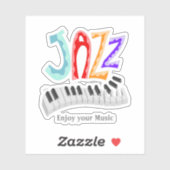 Jazz Lettering Sticker (Vel)