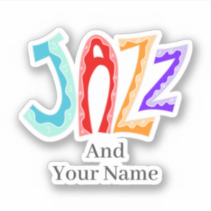 Jazz Lettering Sticker