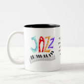Jazz Lettering Tweekleurige Koffiemok (Links)