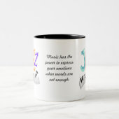 Jazz Lettering Tweekleurige Koffiemok (Center)