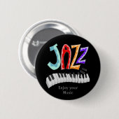 Jazz Lettering Two-Tone Button (Voorkant /achterkant)