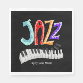 Jazz Lettering Two-Tone Napkins Servet (Voorkant)