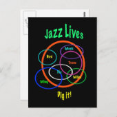 Jazz Lives Briefkaart (Voorkant / Achterkant)