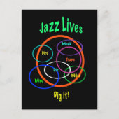 Jazz Lives Briefkaart (Voorkant)