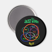 Jazz Lives Magneet (Voorkant / Achterkant)