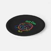 Jazz Lives Paper-Borden Papieren Bordje (Gekanteld)