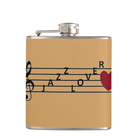 Jazz Lover Flask Heupfles (Voorkant)
