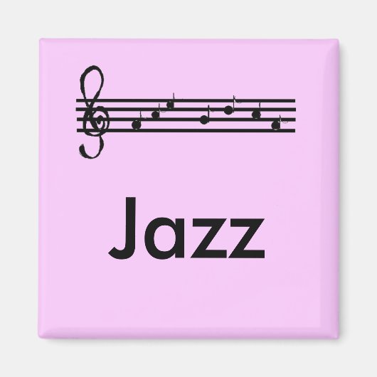 Jazz Lovers Paars  Magneet (Voorkant)