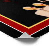 "Jazz Maestro" Art Deco Afdrukken 16 x 20 Poster (Hoek)