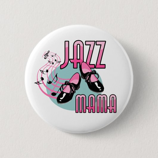 Jazz Mama Tap Dancing Ronde Button 5,7 Cm (Voorkant)