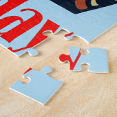 Jazz Man kerststijl Legpuzzel (Zijkant)