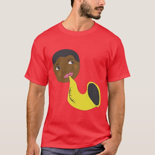 Jazz Man met Sax T-shirt (Voorkant)