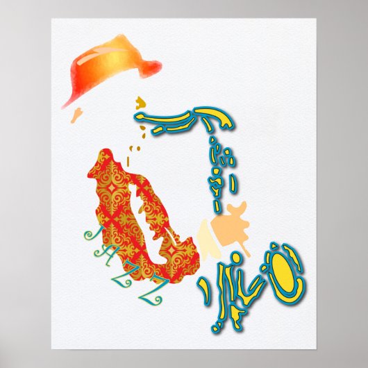 Jazz Man Poster (Voorkant)