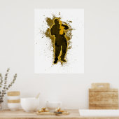 Jazz Man Poster (Keuken)