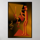 Jazz Man Poster afdrukken (Voorkant)