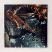 Jazz Mannen Puzzel (Horizontaal)