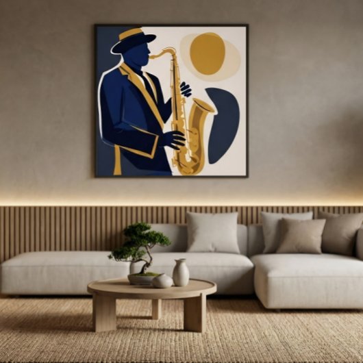 Jazz Melody Canvas Afdruk