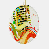 Jazz Microphone Poster Keramisch Ornament (Rechts)