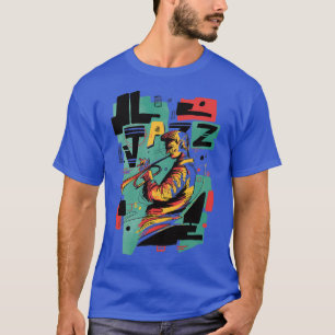 Jazz Music Abstracte stijl T-shirt