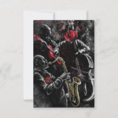 Jazz Music Band Musical Birthday Kaart (Achterkant)