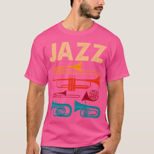 Jazz Music Design T-shirt (Voorkant)