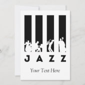 Jazz Music gepersonaliseerd Kaart (Voorkant)