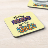 Jazz music lover bier onderzetter (Linkerzijde)