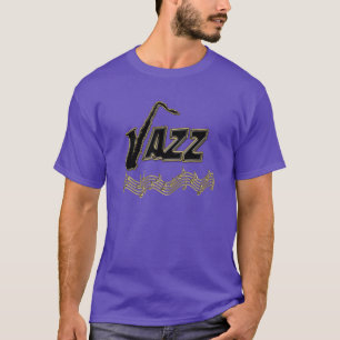 Jazz Music Lover ~ Jazz Notes Sax T-shirt
