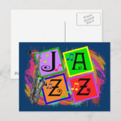 Jazz Music Lovers Gifts Briefkaart (Voorkant / Achterkant)