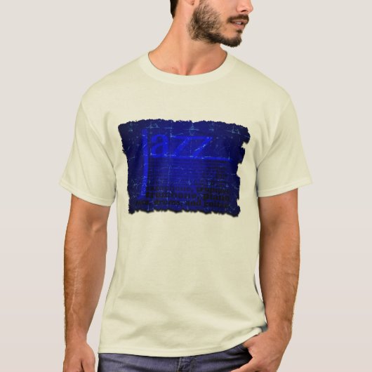 Jazz Music Mannen's T-Shirt Natural (Voorkant)