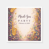 Jazz Music Mardi Gras Masquerade Servet (Voorkant)