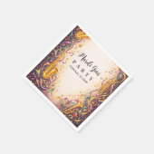 Jazz Music Mardi Gras Masquerade Servet (Hoek)