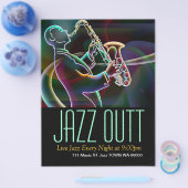 Jazz Music Musician Flyer Invitation (Enkel)