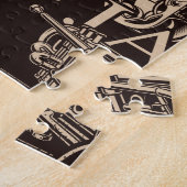 Jazz Music Pattern Legpuzzel (Zijkant)