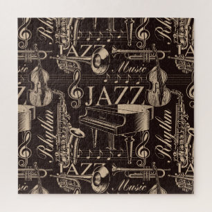 Jazz Music Pattern Legpuzzel