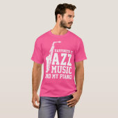 Jazz Music Piano T-shirt (Voorkant volledig)