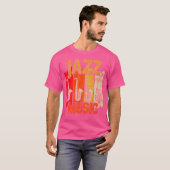 Jazz Music Saxophone T-shirt (Voorkant volledig)